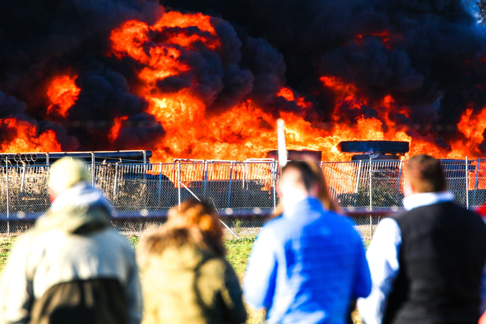 Brand trek veel bekijks