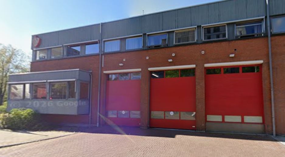 Brandweerkazerne Zebra aan de IJdoornlaan in Amsterdam
