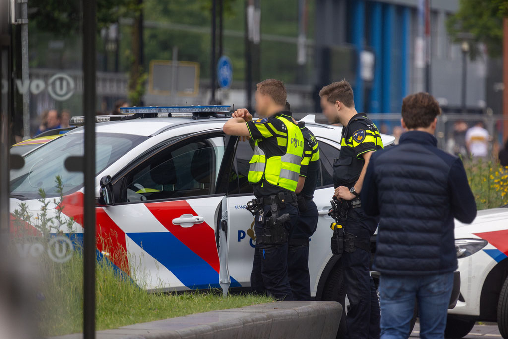 Politiehelikopter in de lucht